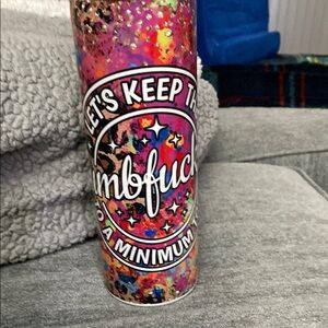 NIB Colorful Tumbler with Bold Text created by AlextheLion99